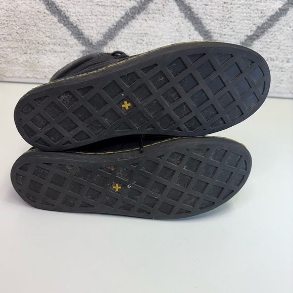 Dr. Martens Womens 8 Maelly Padded Collar Canvas Black High Top Lace Up Sneaker - Picture 8 of 10